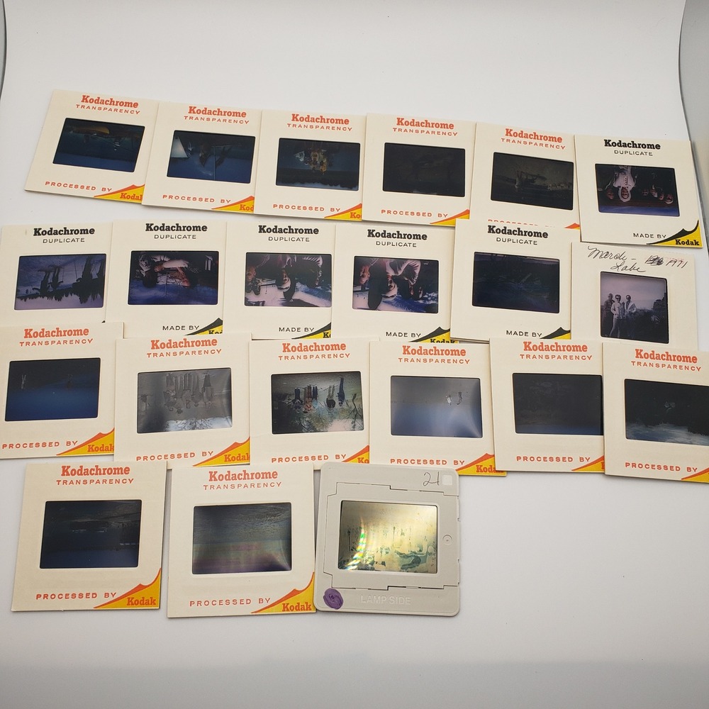Kodak Color Slides Vintage 21pc Lot 1970s Kodachrome Family Lake Photography